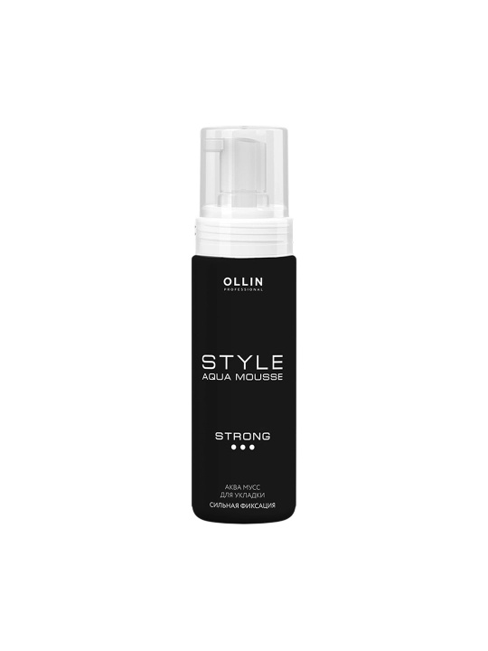 OLLIN Professional Аква мусс для укладки сильной фиксации "Aqua Mousse Strong" 150мл