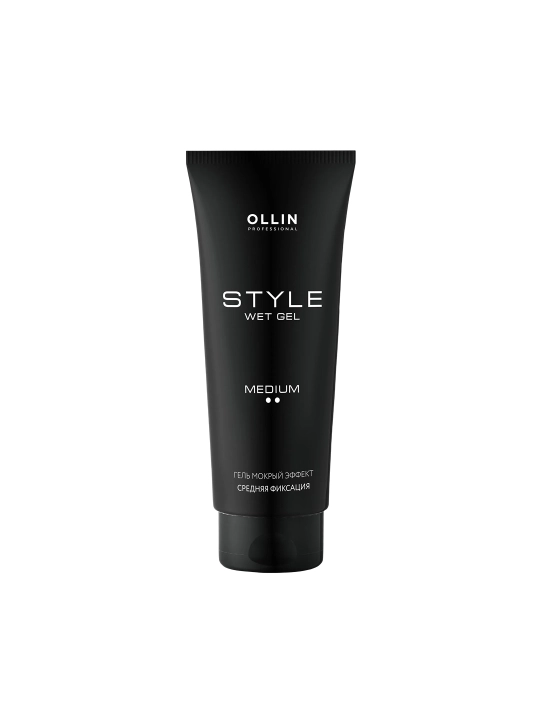 OLLIN Professional Гель "мокрый эффект" средней фиксации "Wet Gel Medium", 200 мл