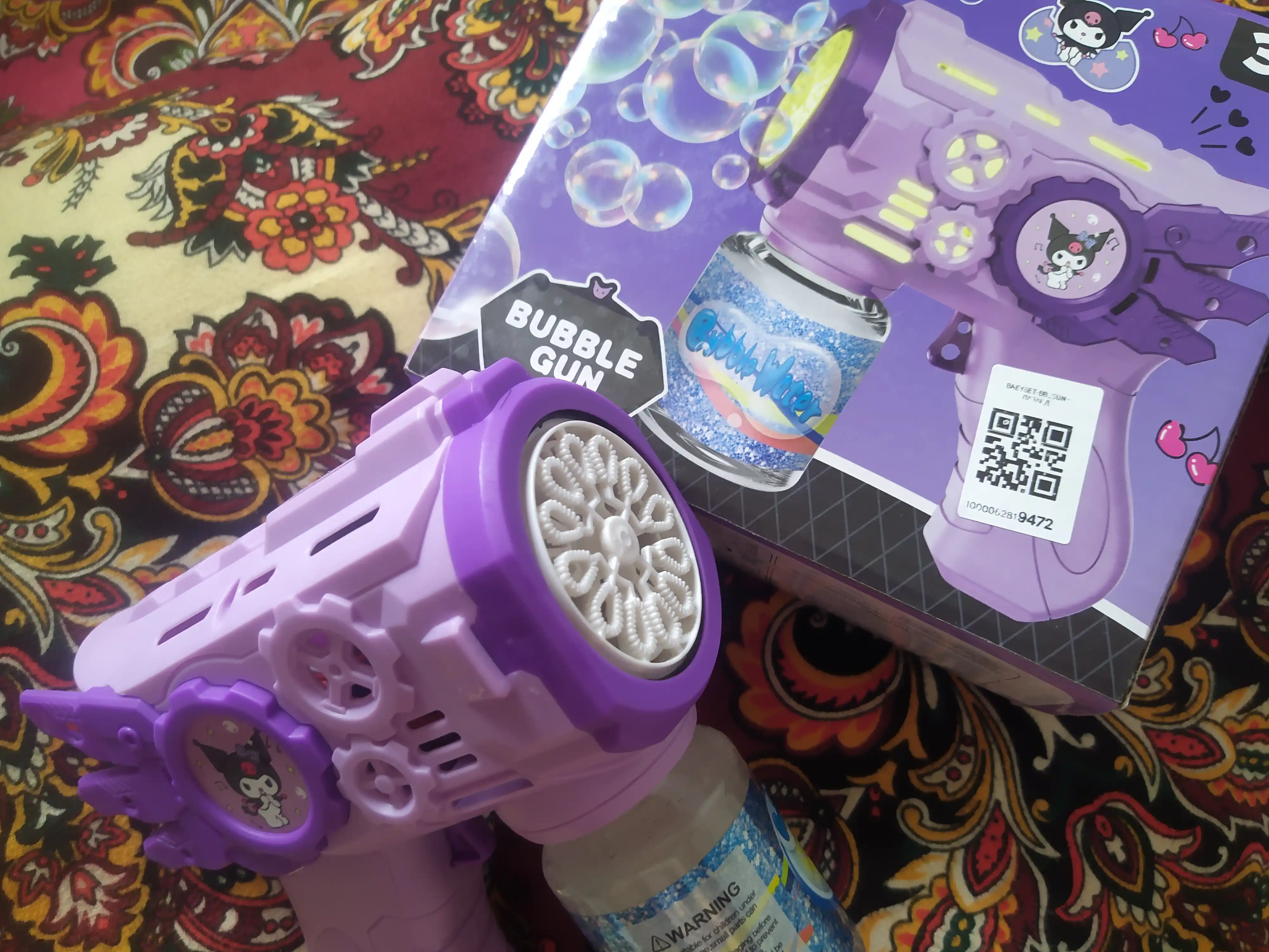 Пистолет для мыльных пузырей BUBBLE GUN — генератор пузырьков с пеной