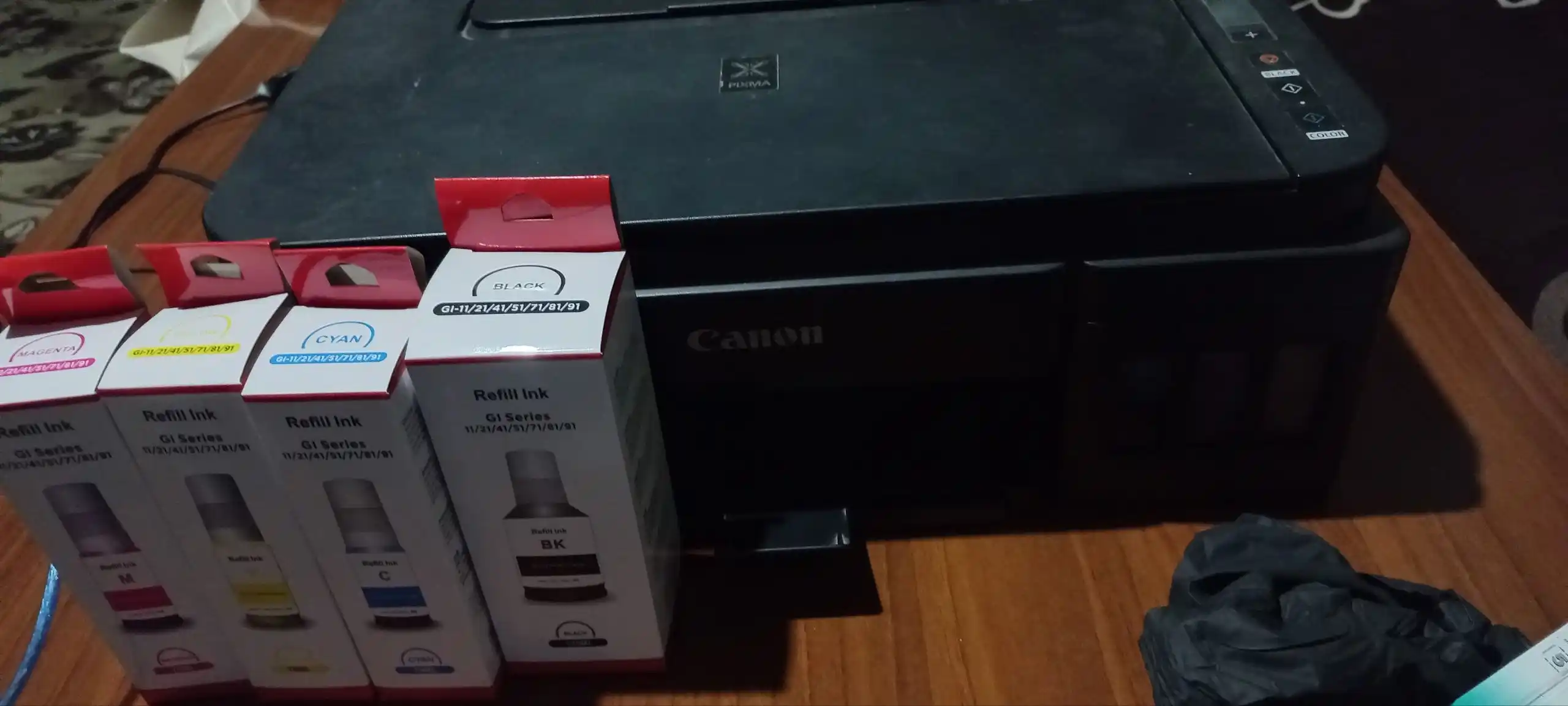 Чернила Canon GI-41 Refill Ink BK C M Y для PIXMA G1420 G2420 G3420 принтеров