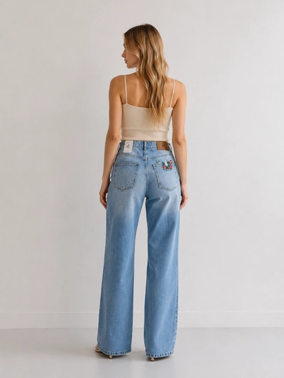 Ayollar uchun keng jinsi shim, 98% paxtа, kuz uchun, S-XL, bir razmer katta yuradi