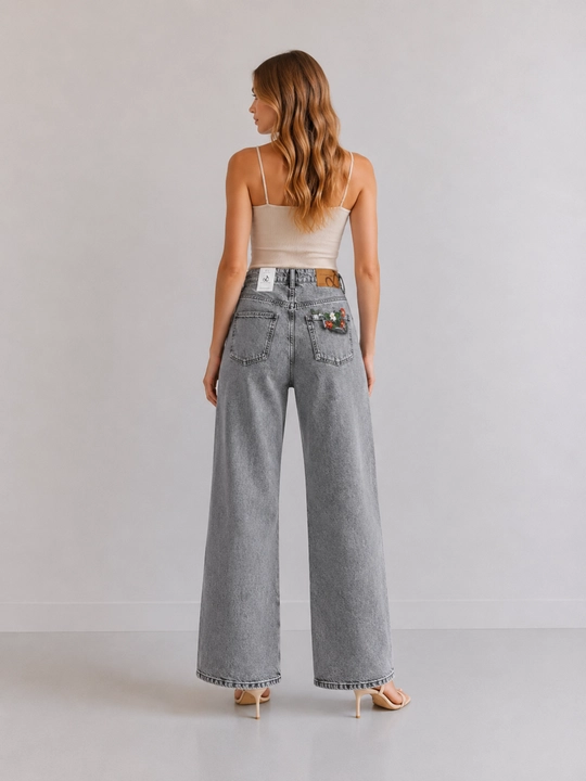 Ayollar uchun keng jinsi shim, 98% paxtа, kuz uchun, S-XL, bir razmer katta yuradi