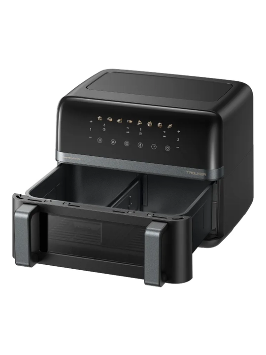 Aerogril Trouver FD20 Pro, 9 litr FlexZone, 360° Poly-Air, 2700 Vt, 7 rejim, qora