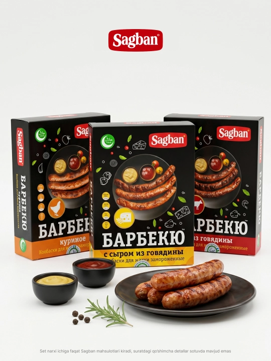 Barbekyu va gril uchun Sagban "Mangal" kolbasalar to‘plami - 