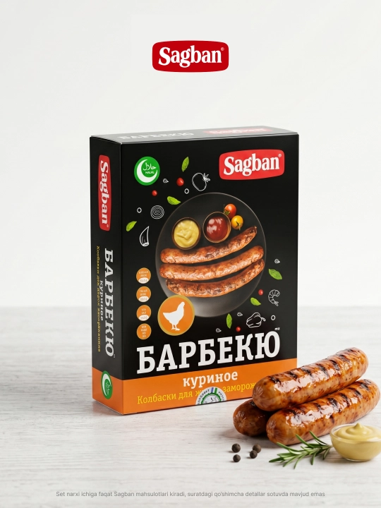 Barbekyu va gril uchun Sagban "Mangal" kolbasalar to‘plami