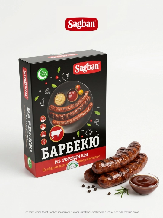Barbekyu va gril uchun Sagban "Mangal" kolbasalar to‘plami
