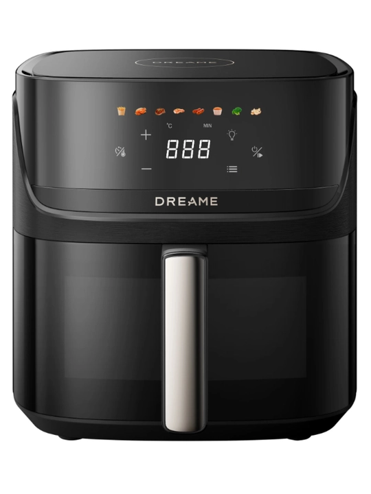 Аэрогриль Dreame AF10 Tasti Airfryer, 7.6 л, Cyclonic 360°, 2800 Вт, 8 режимов, чёрный