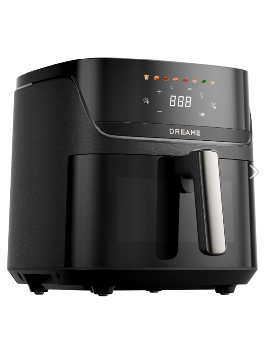 Аэрогриль Dreame AF10 Tasti Airfryer, 7.6 л, Cyclonic 360°, 2800 Вт, 8 режимов, чёрный
