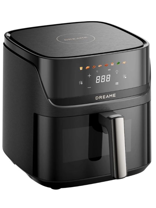 Аэрогриль Dreame AF10 Tasti Airfryer, 7.6 л, Cyclonic 360°, 2800 Вт, 8 режимов, чёрный