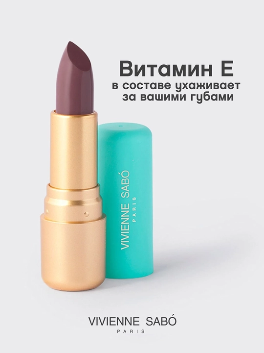 Помада для губ Vivienne Sabo Nude Createur, тон 19 серо-сливовый, 4 гр