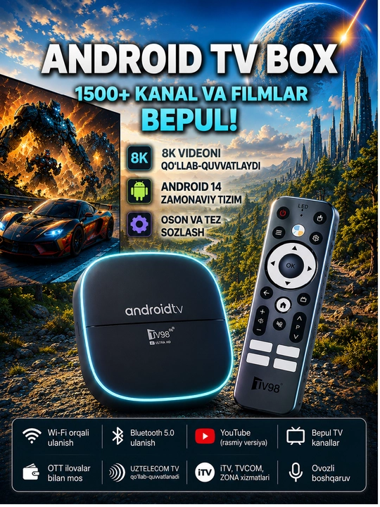 TV Box, который превращает обычный телевизор в умный