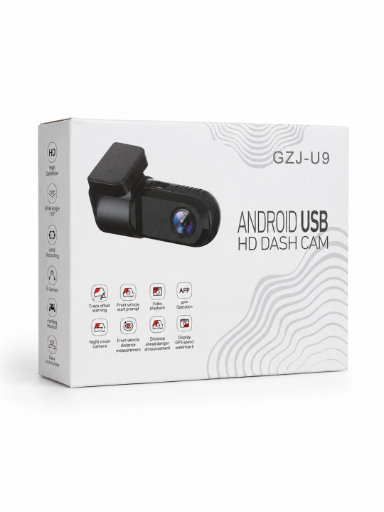Android USB HD Dash Cam 1080P, видеорегистратор с углом обзора 170°