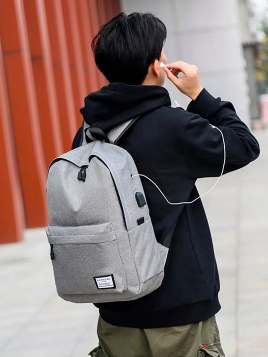 Shahar uchun universal ryukzak, 15 dyuymli noutbuk uchun, maktab, USB portli