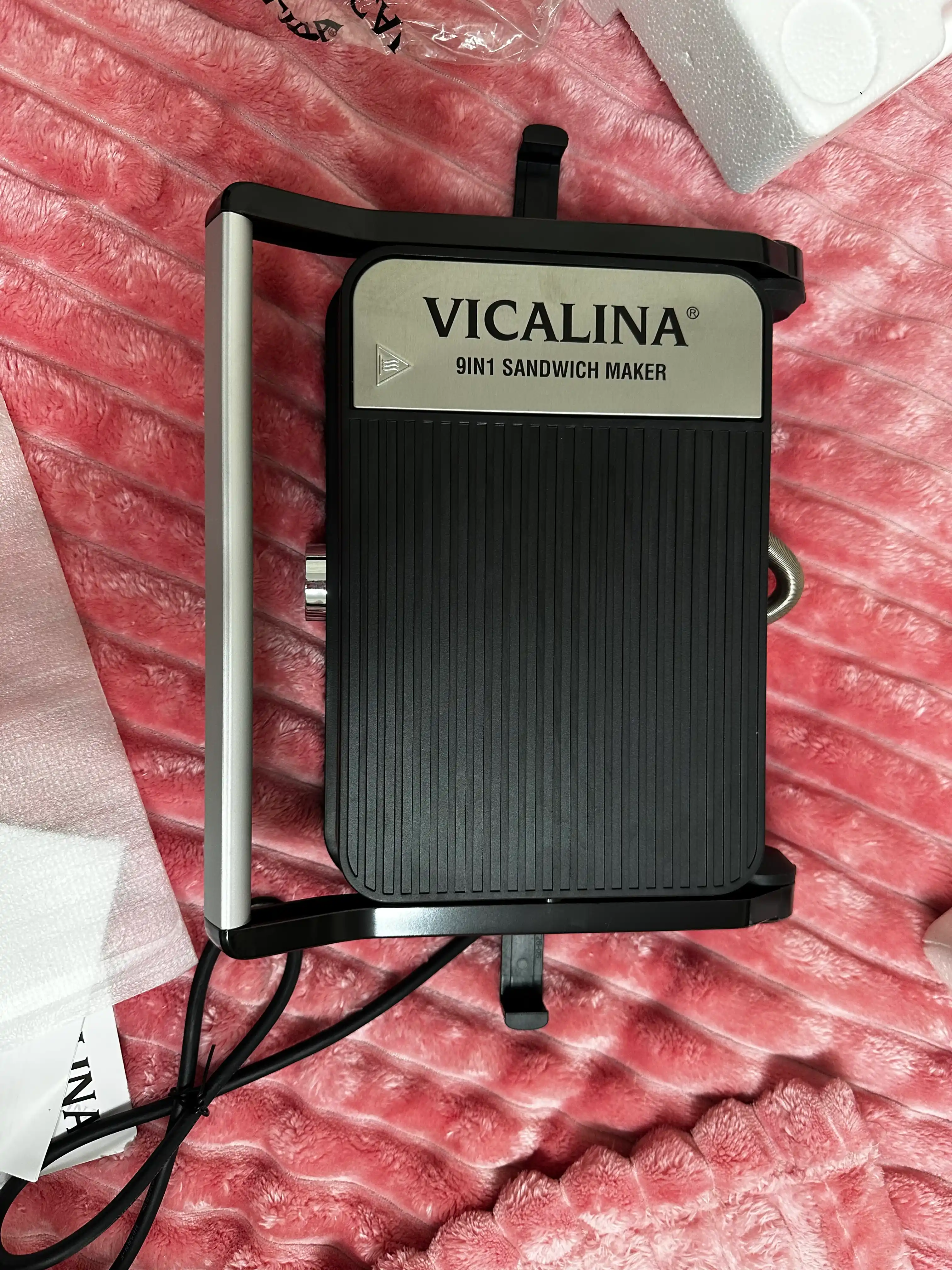 Elektr gril Vicalina, go‘sht va sabzavotlar uchun elektr gril, yopishmaydigan /1200-2400Vt