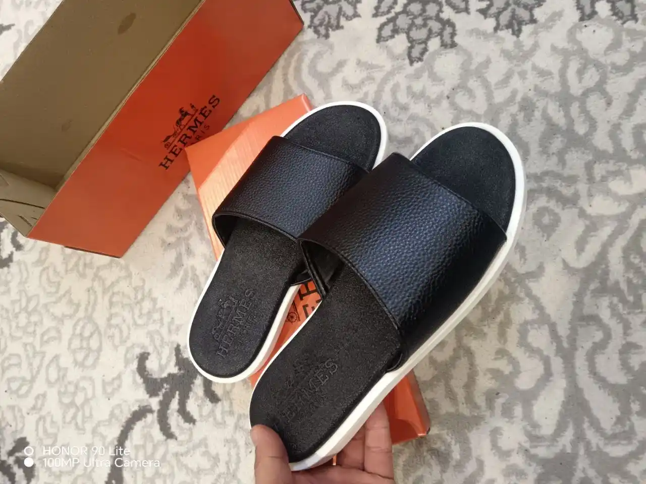 Мужские шлепанцы Hermes, Hermes для лета и весны, размеры 39-44