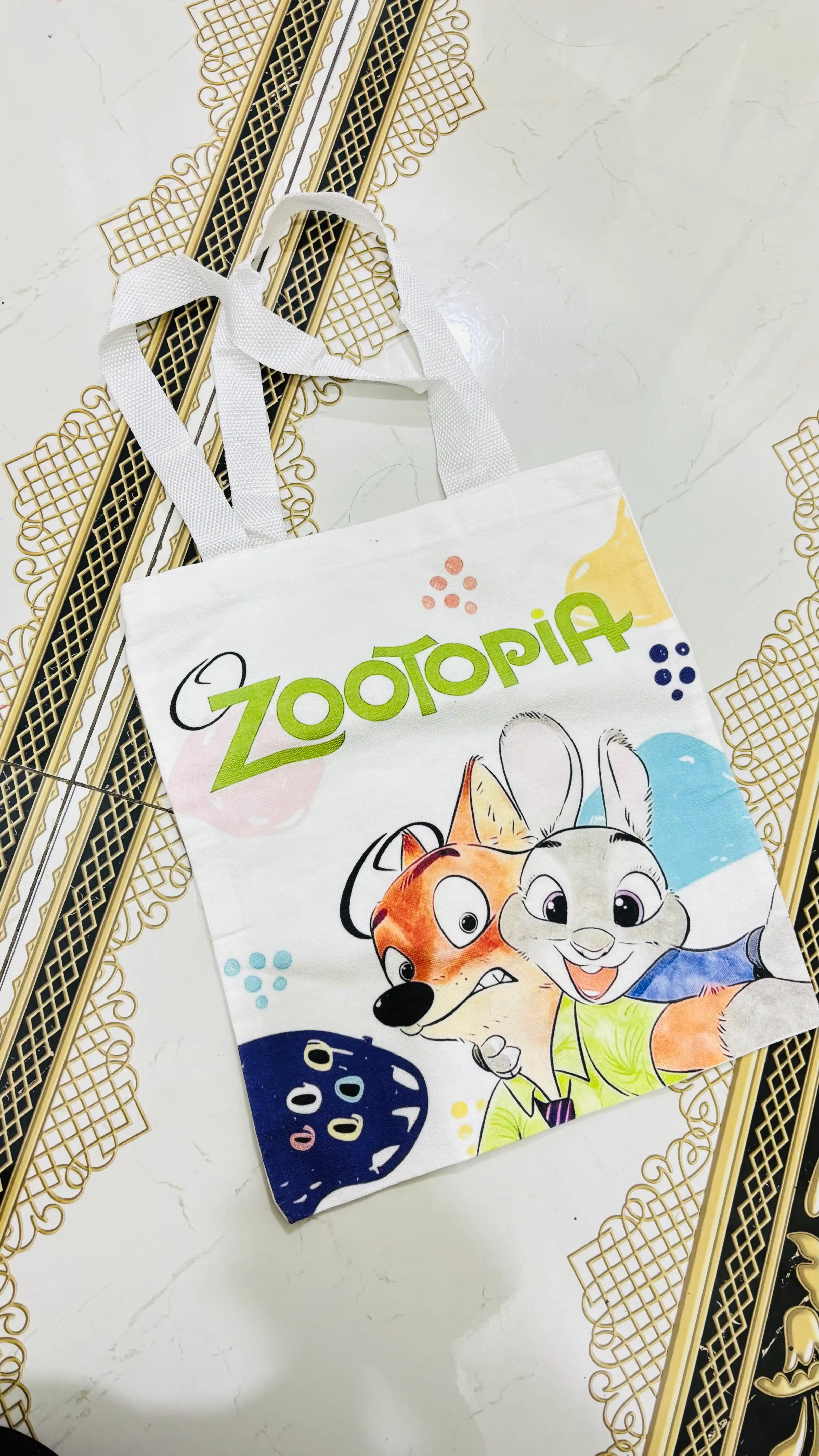 Shopper sumkasi, qiziqarli bosma naqshli qizlar sumkasi