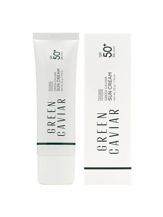 Quyoshdan himoyalovchi kremi yuz uchun tinchlantiruvchi SPF50+ PA++++, Tenzero, 50 g