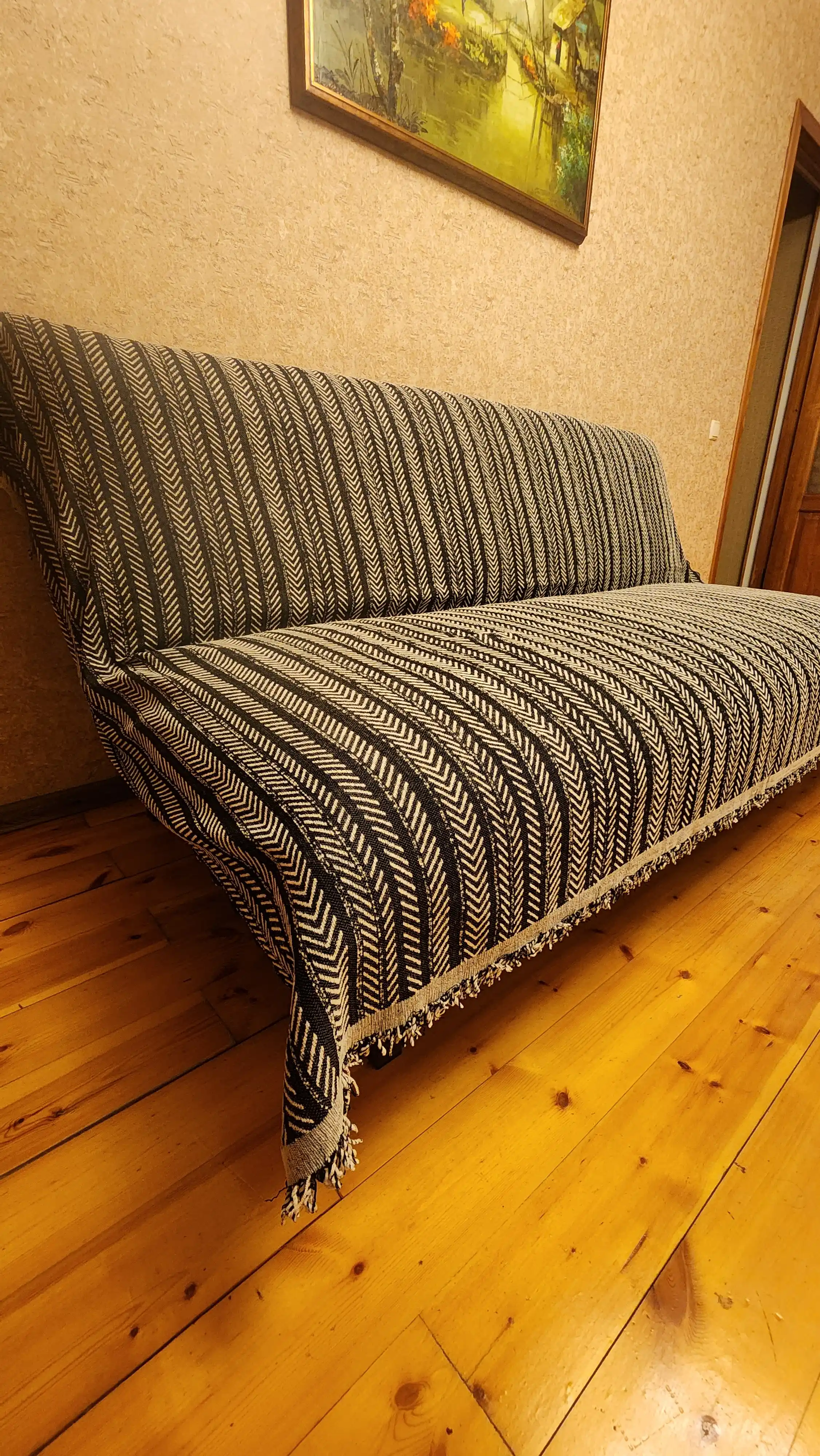 Divan va kreslolar uchun yopinchiq-pled, mebel uchun universal g‘ilof, choyshab 230x180 sm