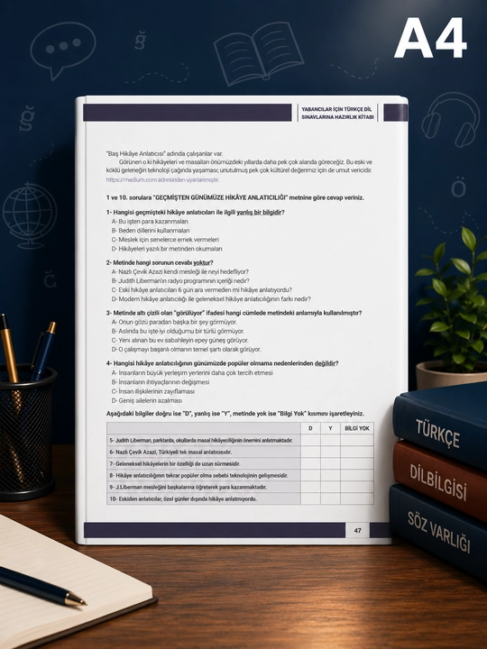 Пособие для подготовки к экзаменам по турецкому языку TYS