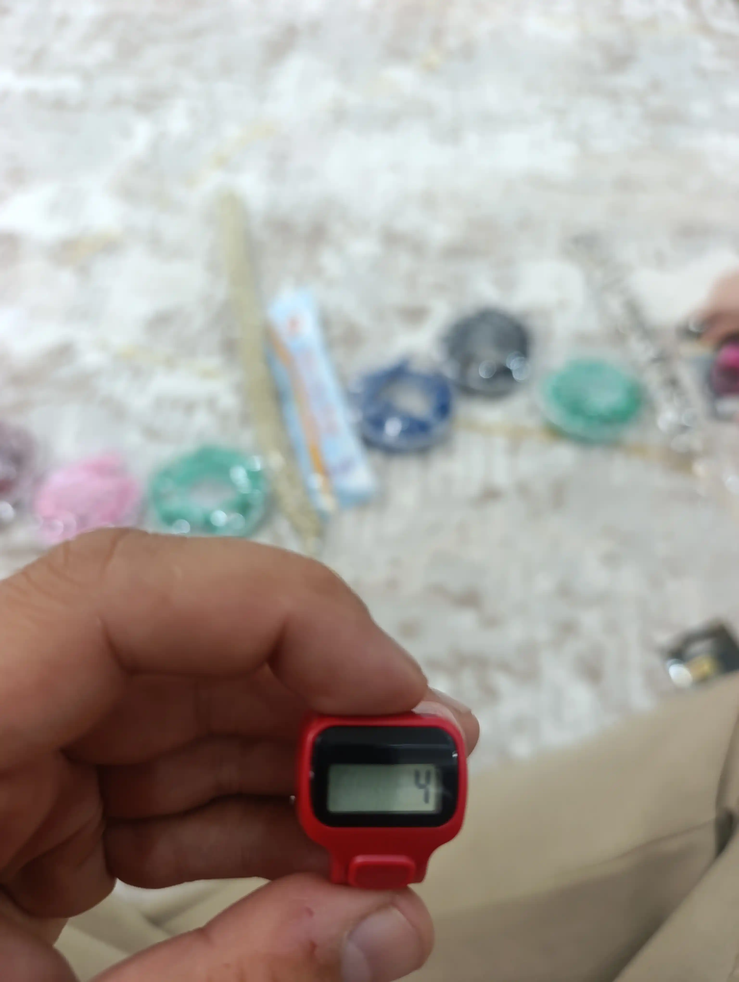 Elektron tasbeh zikr va istig'for uchun, 99999 gacha hisob, universal tasma, sovg'a uchun