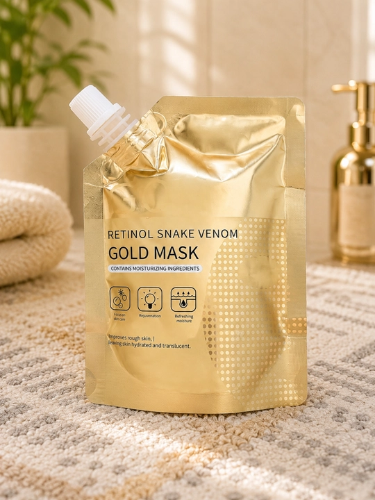 Жидкая маска для лица Gold Mask для увлажнения, омоложения и ухода за кожей лица, 100 г
