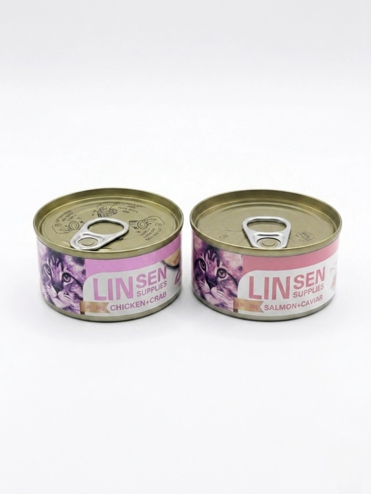 Linsen Supplies mushuklar uchun nam ozuqa, mayin muss, miks ta'mlar, 24 dona, 85 g