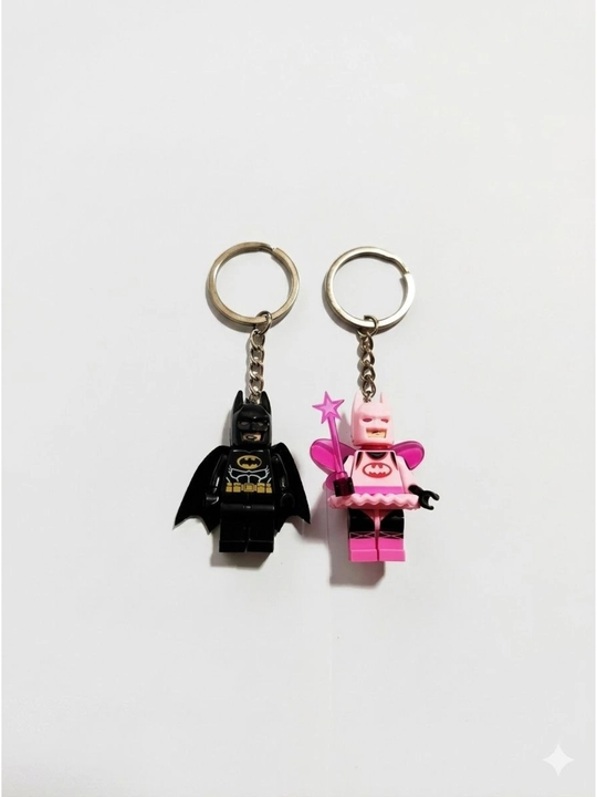 Парные брелки Бэтмен и розовый Batman милый набор LEGO стиль - 