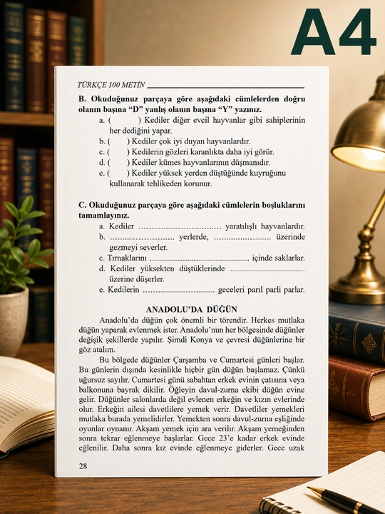 Книга для чтения на турецком языке для уровня A1/A2