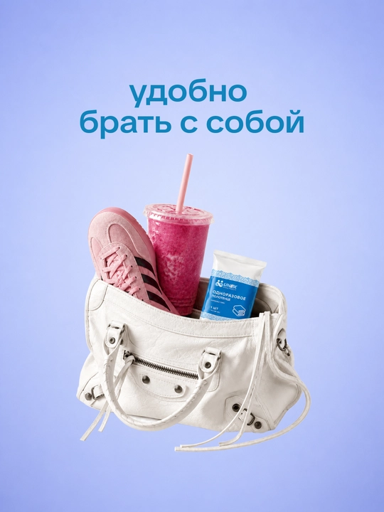 Bir martalik sochiq, 70×140 sm, yuqori singdiruvchi UNEX Careful Products gigiyena uchun