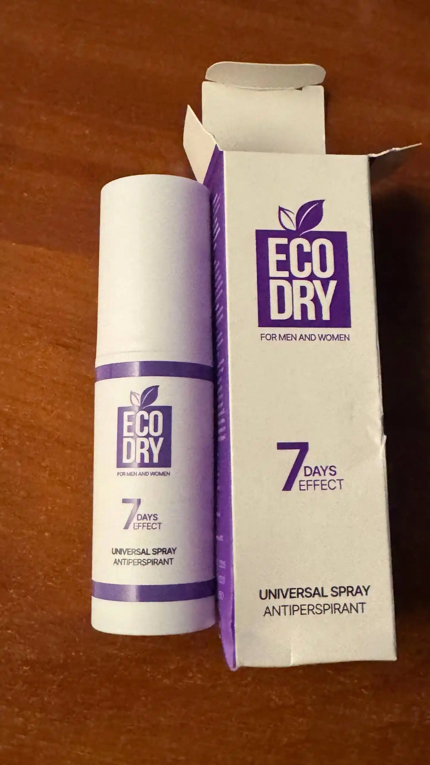 Antiperspirant sprey Eco Dry Universal, terlashga qarshi samarali vosita, 35 ml