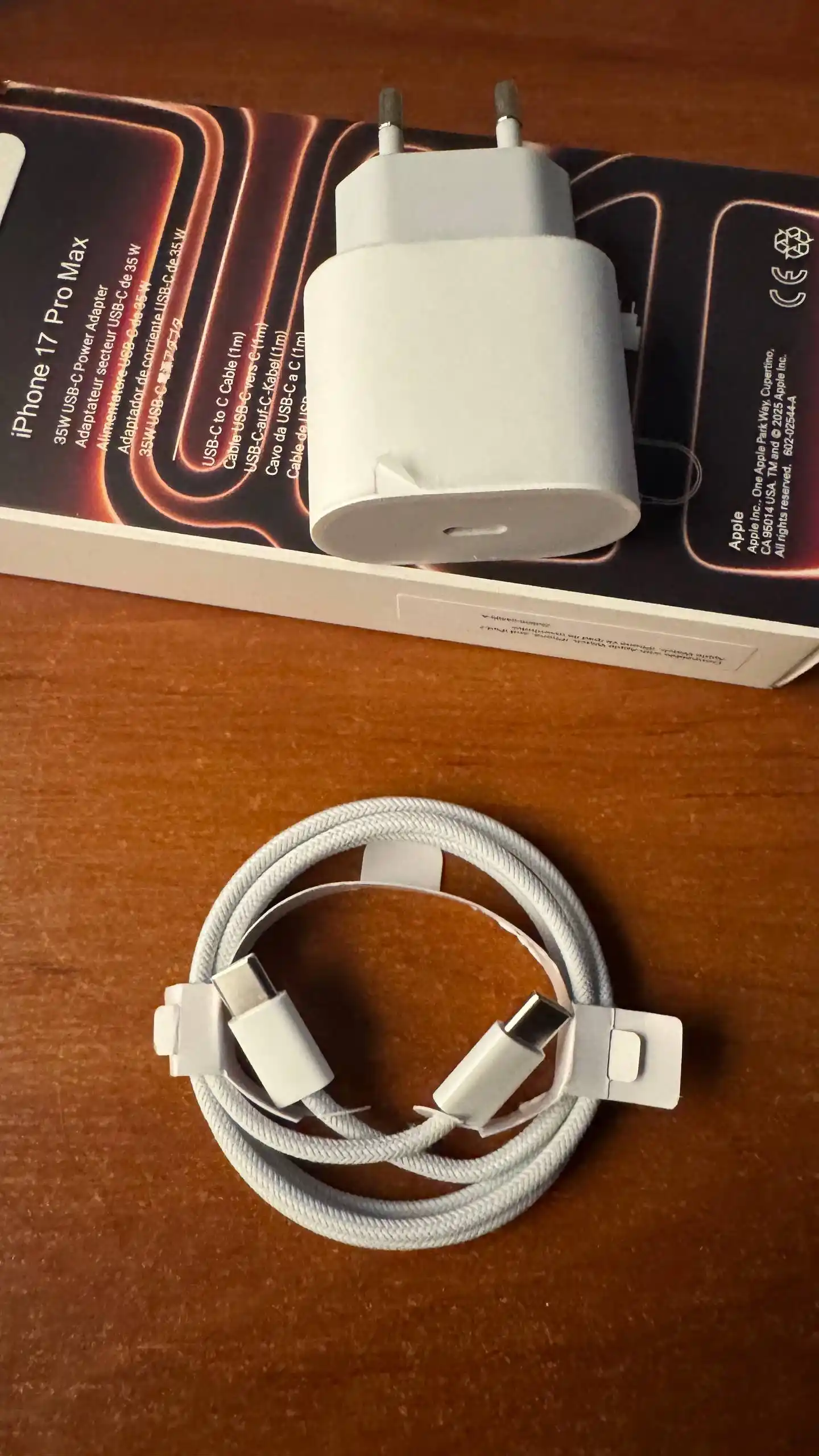 Зарядное устройство с быстрой зарядкой для iPhone 15/16Pro 15/16 ProMax 35Вт кабель Type-C