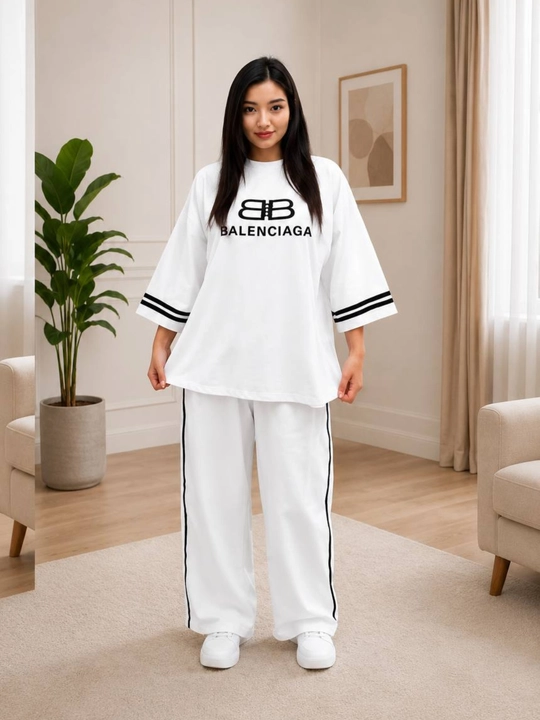 Komplekt dvoyka ayollar sport kostyumi, oversize,  qulay, o‘lchamlari 46-54 - 