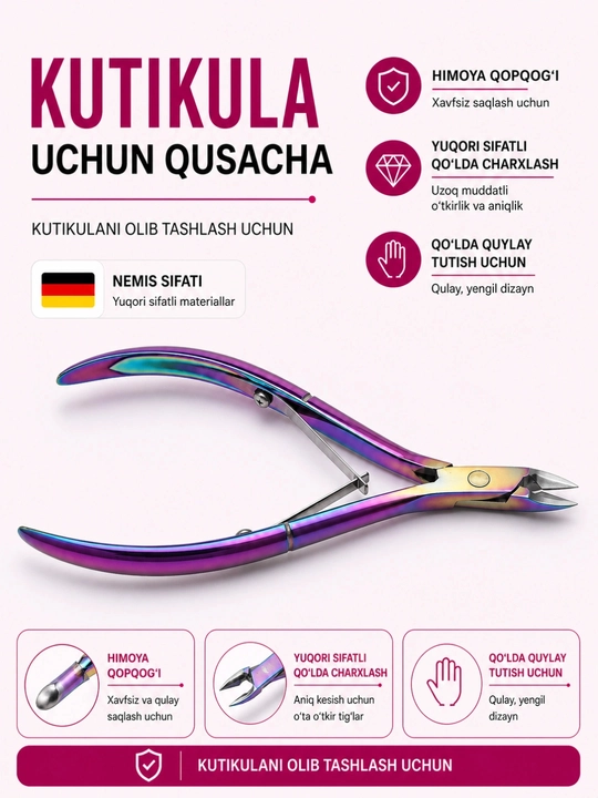 Manikyur uchun tirnoq va kutikula qisqichlari - 