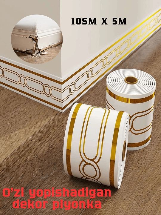 Devor, mebel va deraza uchun o‘zi yopishadigan dekor plyonka 10 sm x 5 m - 
