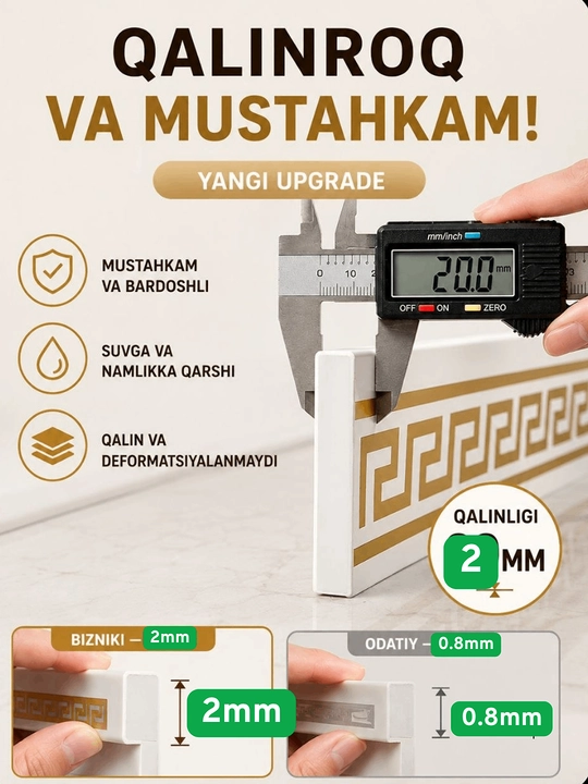 Devor, mebel va deraza uchun o‘zi yopishadigan dekor plyonka 10 sm x 5 m