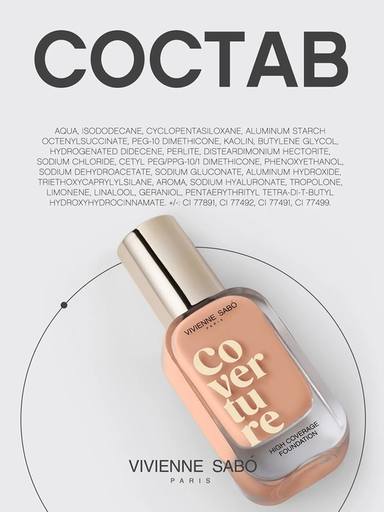 VIVIENNE SABO Coverture Tonal krem, zich, 04, 28 ml