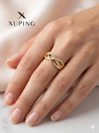Женские кольца бренда Xuping — UNCLOTH-UZUK05-БЕЛЫЙ-18