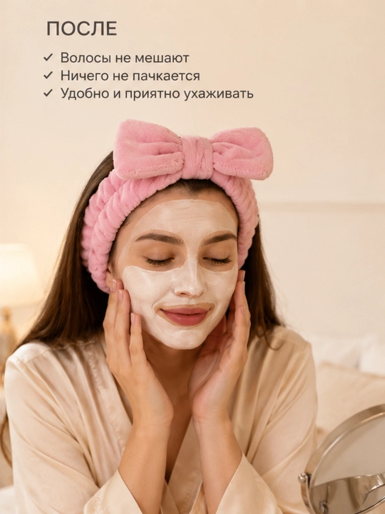 Косметический ободок, для умывания и макияжа
