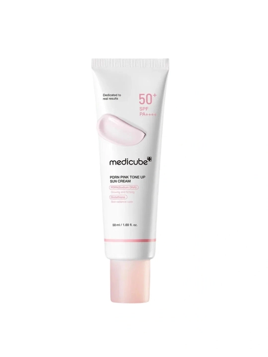 PDRN Pink Tone Up Sun Cream – солнцезащитный крем с эффектом выравнивания и пдрн - 