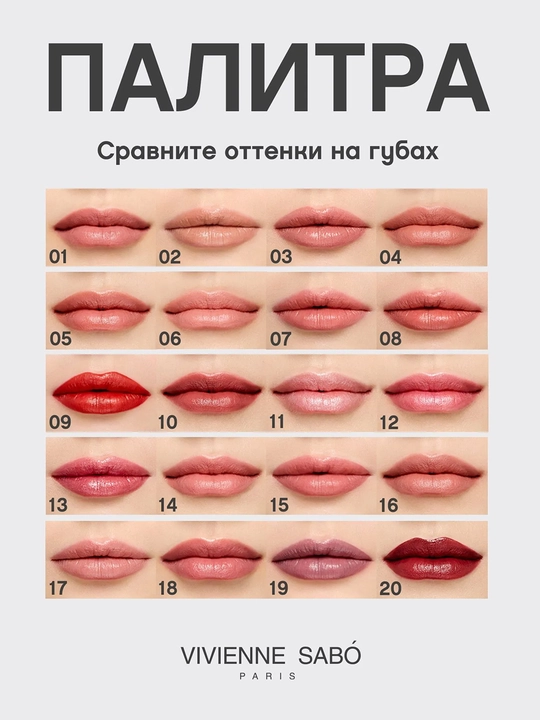 Помада для губ Vivienne Sabo Nude Createur, тон 20 сливовый, 4 г