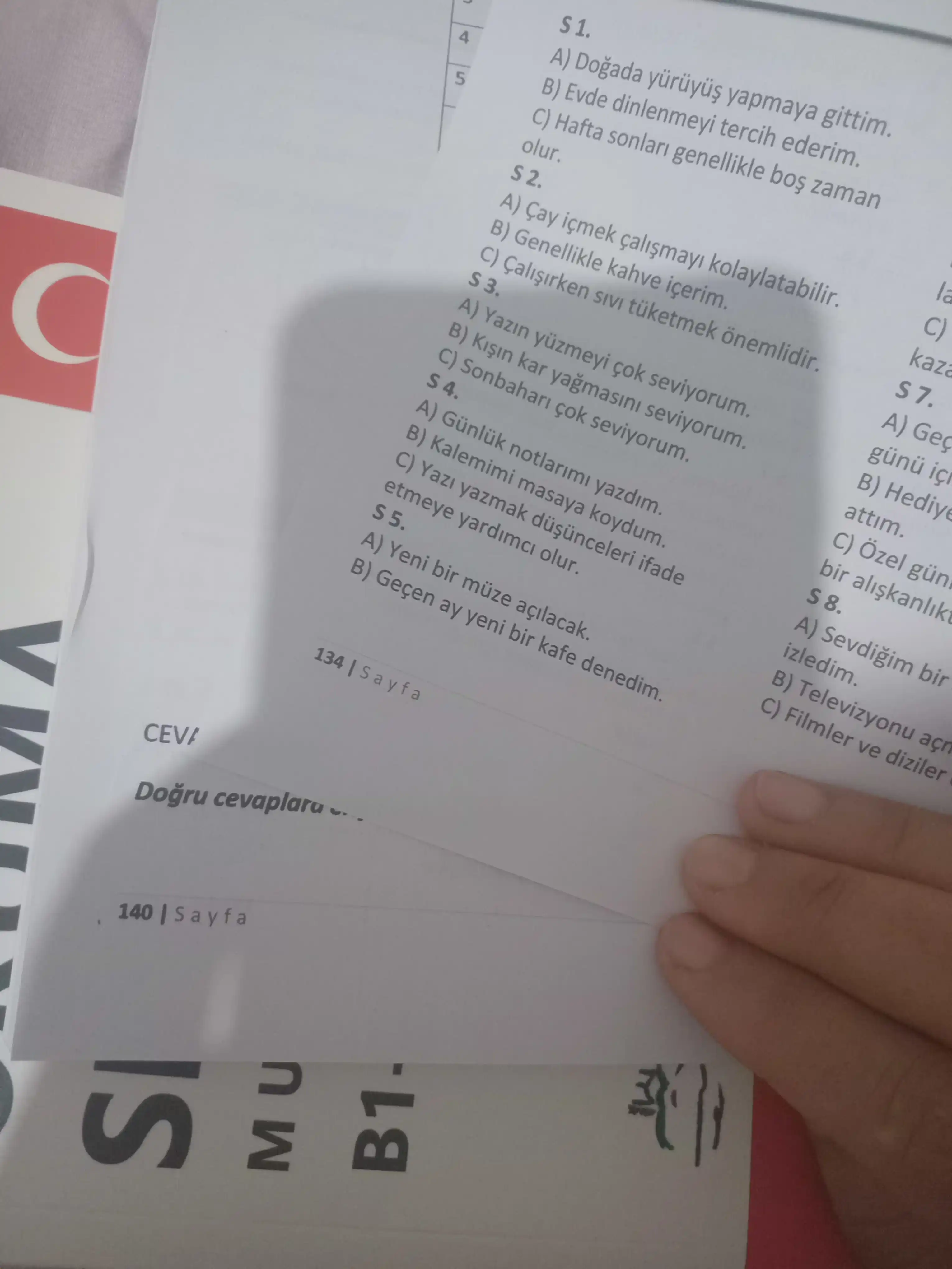 CEFR B1, B2, C1 uchun turk tilidagi Sinav Multilevel, Dinleme, Okuma, Yazma, Konusma kitob