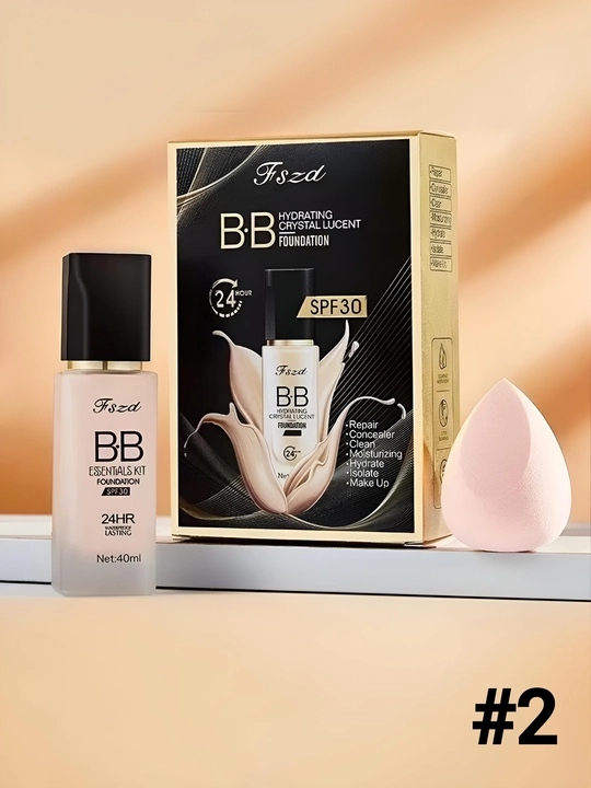 Tonal BB yuzga mo‘ljallangan gubkali krem to‘plamda