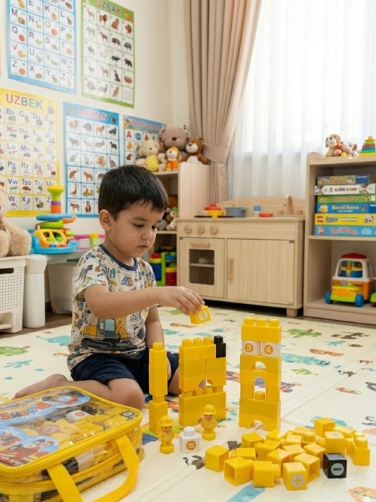 Детский конструктор, blocks игрушка, строительные блоки, обучающая игра