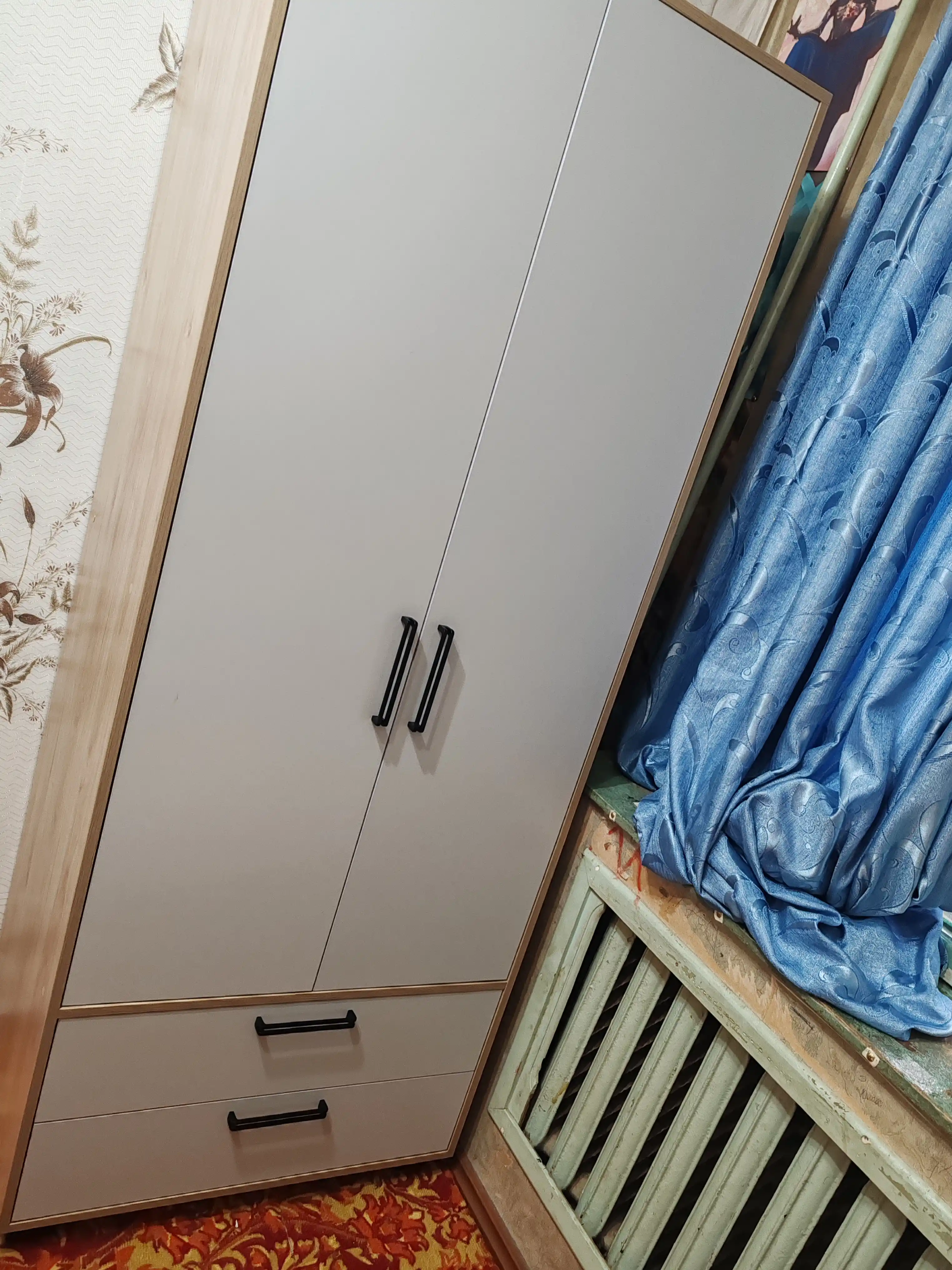 Comfort 2 eshikli kiyim shkafi 200×80×50 sm, LDSP Rossiya