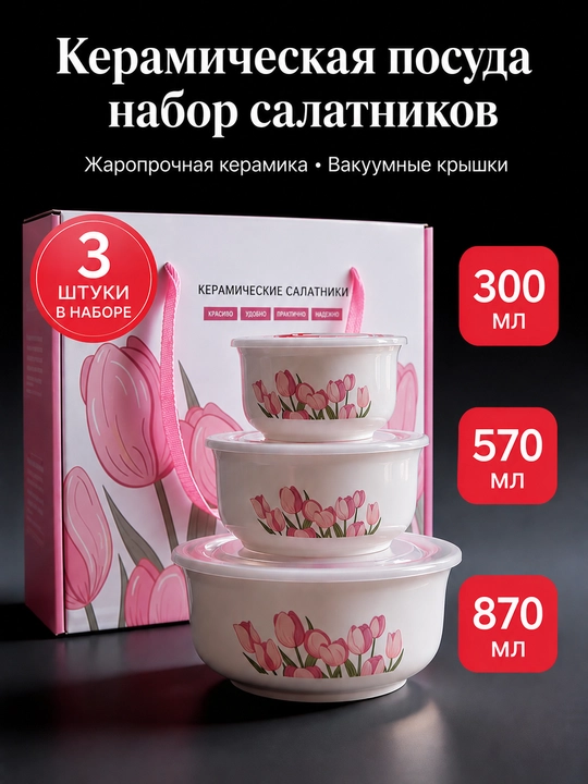 3 ланч-бокса для сохранения еды теплой, удобные и прочные