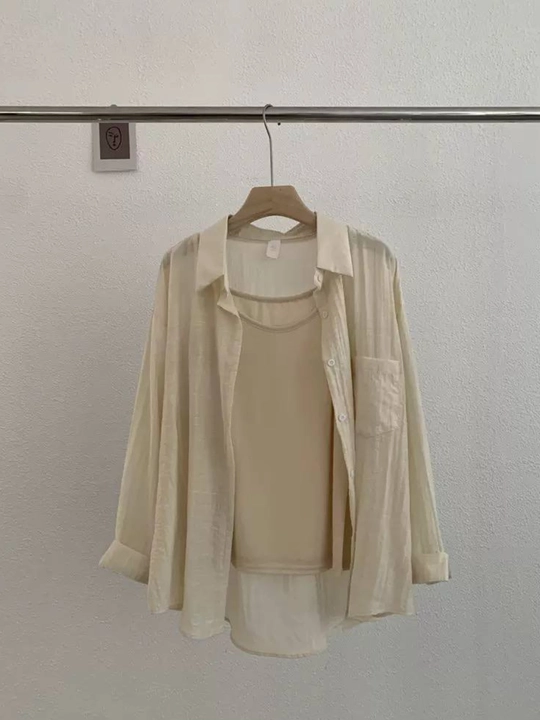 Ayollar ko‘ylagi, klassik, uzun yengli, paxtadan, asosiy modeli, C, M, L, freesize - 
