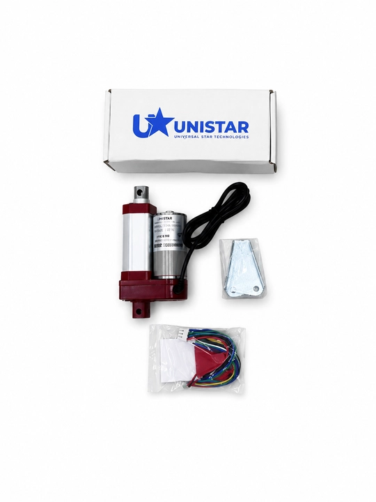 Электрический актуатор ручник UNISTAR YNT-09 4000N, 12V, ход штока 30 мм, IP66