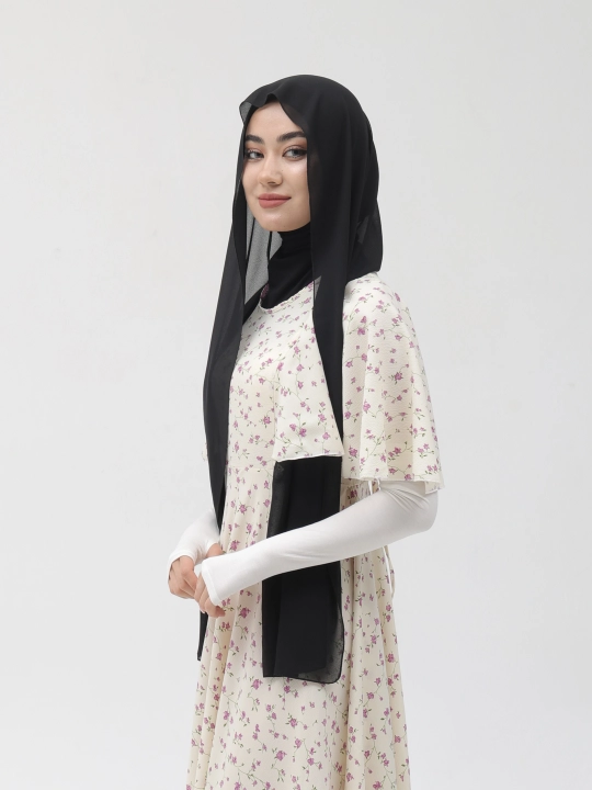 Aylin shifonli dvoyka balaklava sharf — Kaliforniya Markiza shifon