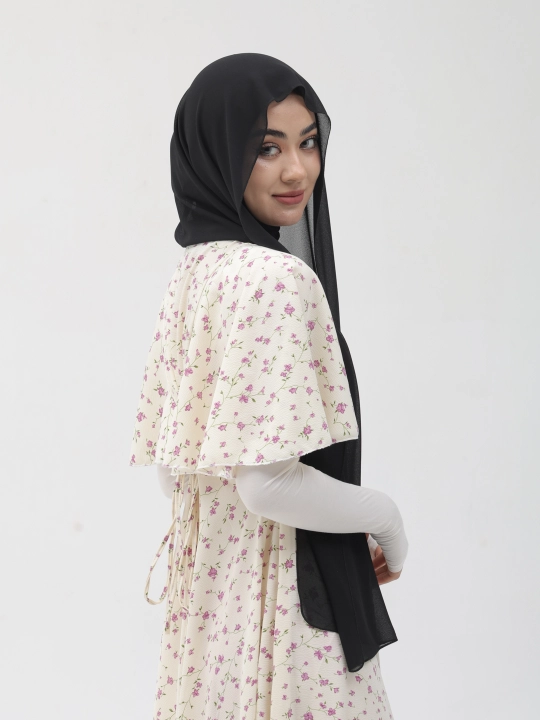 Aylin shifonli dvoyka balaklava sharf — Kaliforniya Markiza shifon