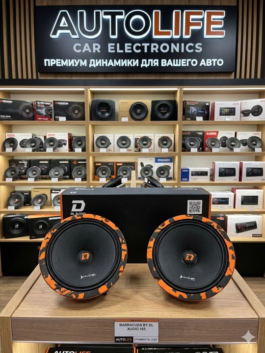 Автомобильная акустика BARRACUDA, 165 мм, эстрадные динамики 16.5 см